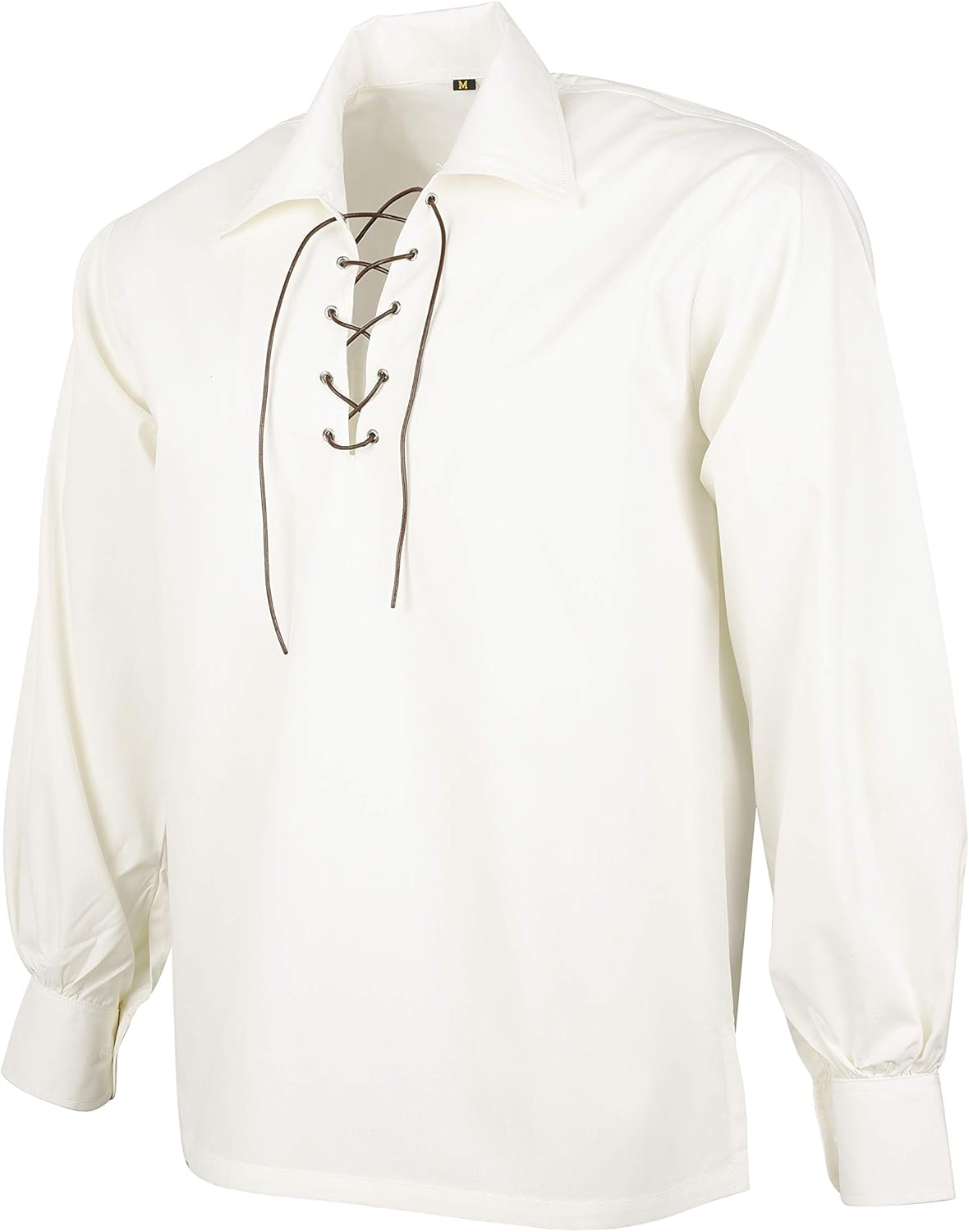 DSS Kilt- Scottish Jacobite/JACOBEAN/Ghillie Shirt (5XL, Off White)