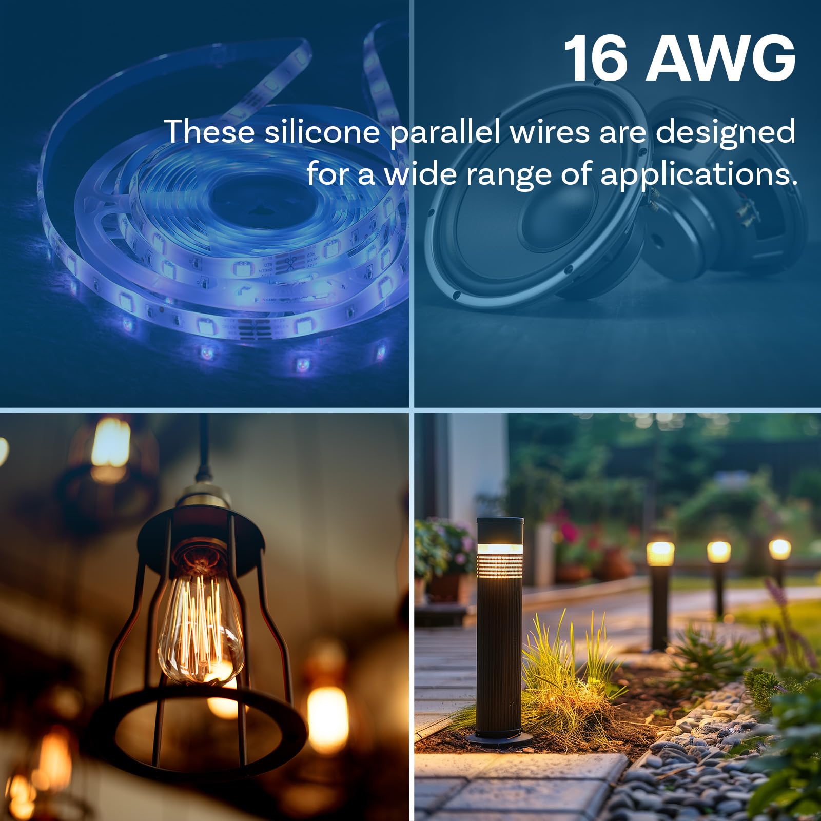 MMOBIEL 16 Gauge Electrical Wire Parallel, 16 AWG 16.4ft / 5m, Tinned Copper Cable, 2 Conductor for Automotive Wire - Image 3