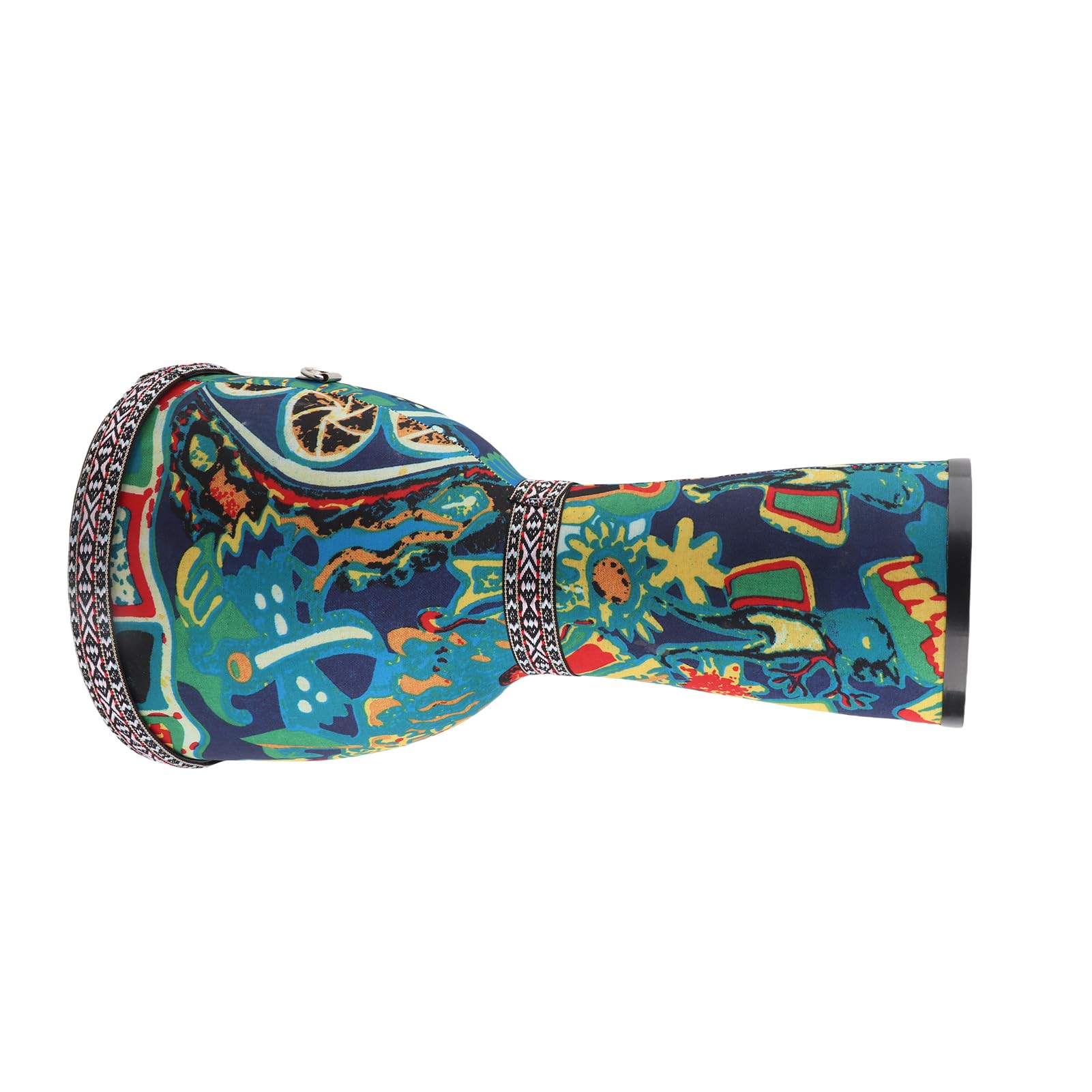 Jeffergarden Bongo de Mano Ligero para Adultos Principiantes, Tambor Africano de 8 Pulgadas, Cuerpo de PVC, Superficie de Piel de Cabra, Diversión Musical (El sur de las nubes de colores)