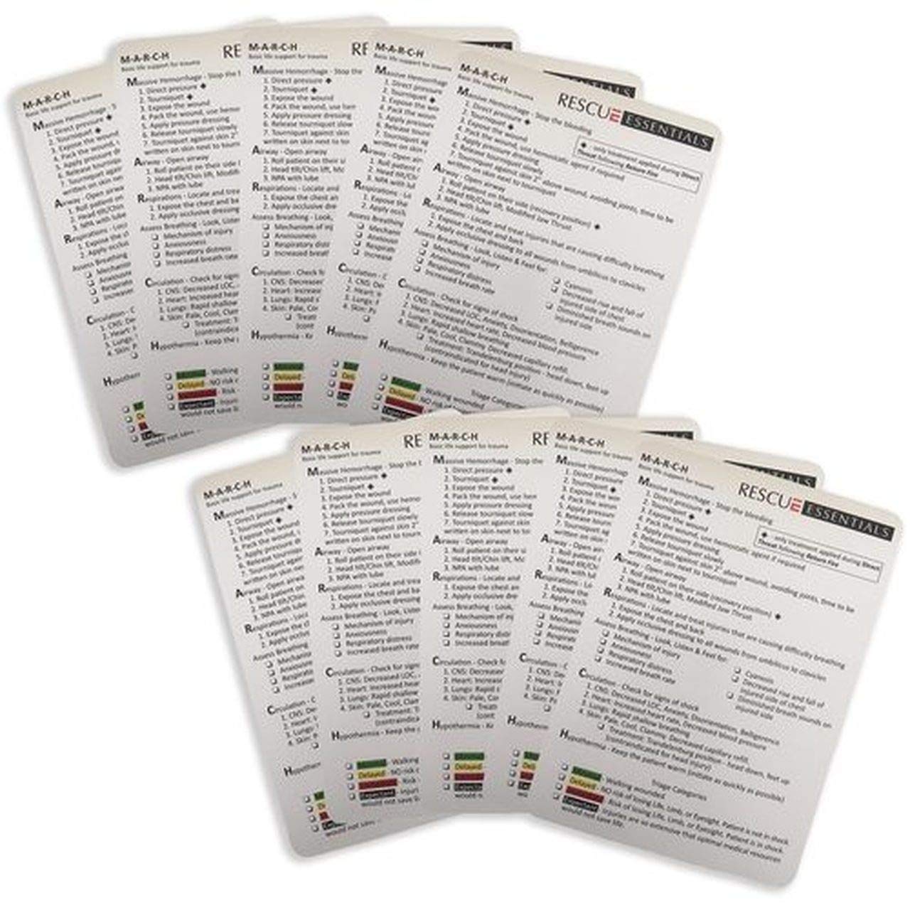 Rescue Essentials M.A.R.C.H. Cards - 10 Pack