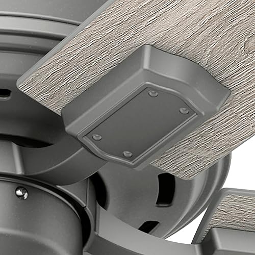 Miniatura 8 de Hunter Hartland 50653 - Ventilador de techo para interiores de 44 pulgadas con luces LED, para dormitorio, sala de estar o cocina, montaje de perfil