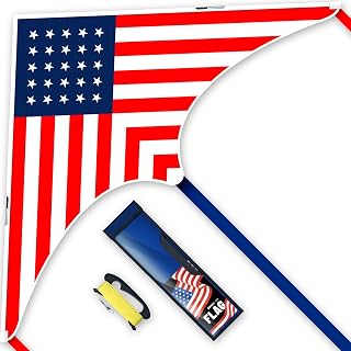 Delta Kites for Kids & Adults, Extremely Easy to Fly, Single Line Beach Kite