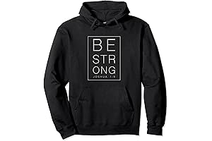 Be Strong and Courageous Joshua 1:9 Christian Hoodie