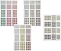 Vista 4 de Drchoer Fish Eyes for Lures Making - Fishing Lure Eye 3mm 4mm 5mm 6mm 7mm 10mm Assortment for Fly Tying DIY Materials Tool