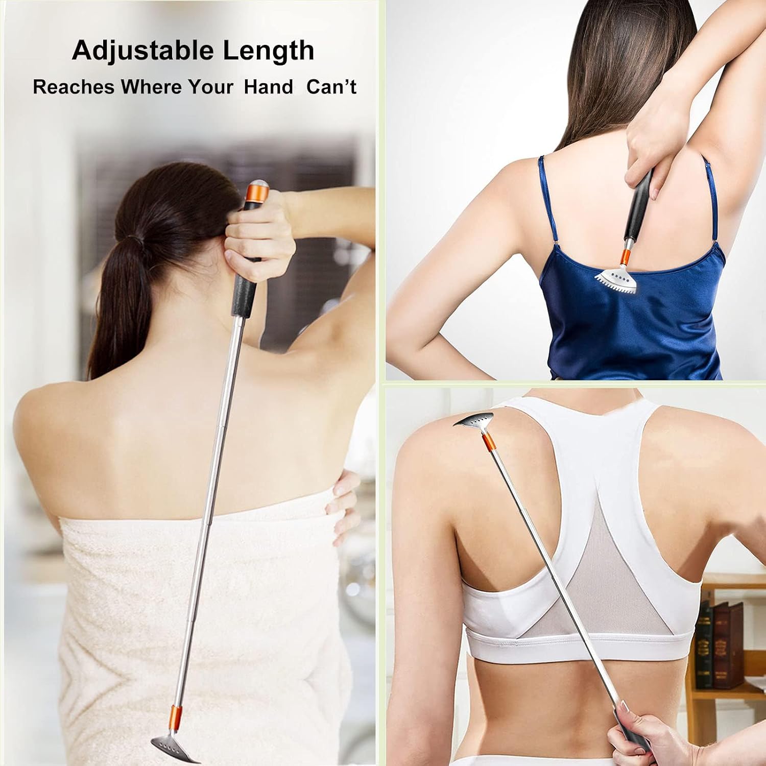 Back Scratcher Detachable Claws with Massage Roller