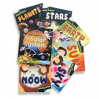 Solar System Encyclopedia for Kids 6 Book Collection Explore Planets, the Sun, Moon, Earth, Stars & the Universe Fun Space Facts for Little Explorers Ages 6+