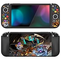 Vista 28 de PlayVital ZealProtect - Funda protectora suave para Nintendo Switch OLED, protector flexible Joycon Grip Cover para Nintendo Switch OLED