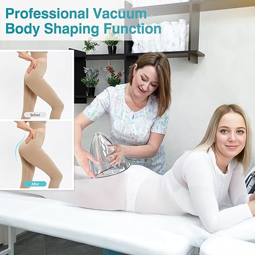 Miniatura 3 de Yofuly Máquina de terapia al vacío, máquina de elevación de glúteos al vacío 3 en 1 con juego de vasos de glúteos de 60.9fl oz, máquina profesional
