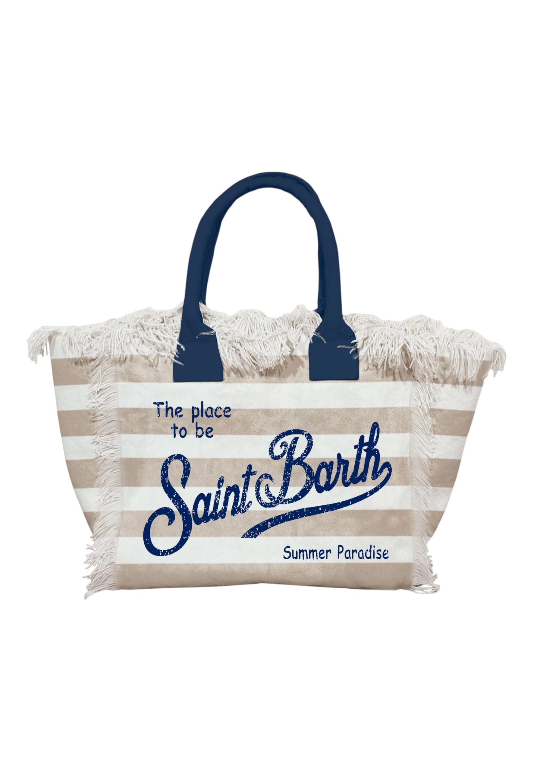 Saint Barth Mc2 Donna Borsa A Mano VANI001-Lig Cotone Beige Taglia Unica