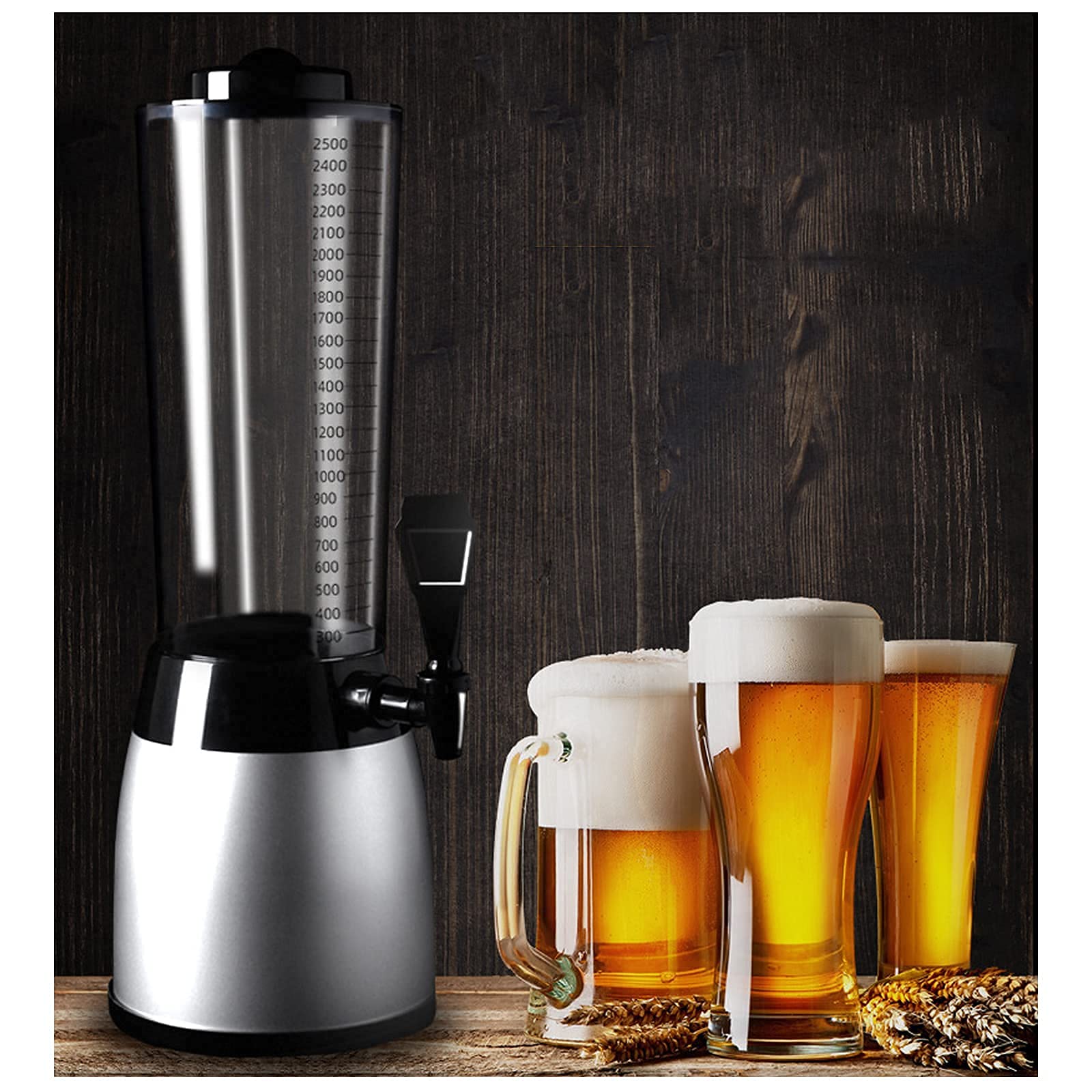 MU Birra Torre, Birra Densertatori Di Birra Vetreria la Pompa Della Birra per la Spazi Domestica, per la Cena Bar a Barretta All'Atmosfera Di Birra,A2.5.