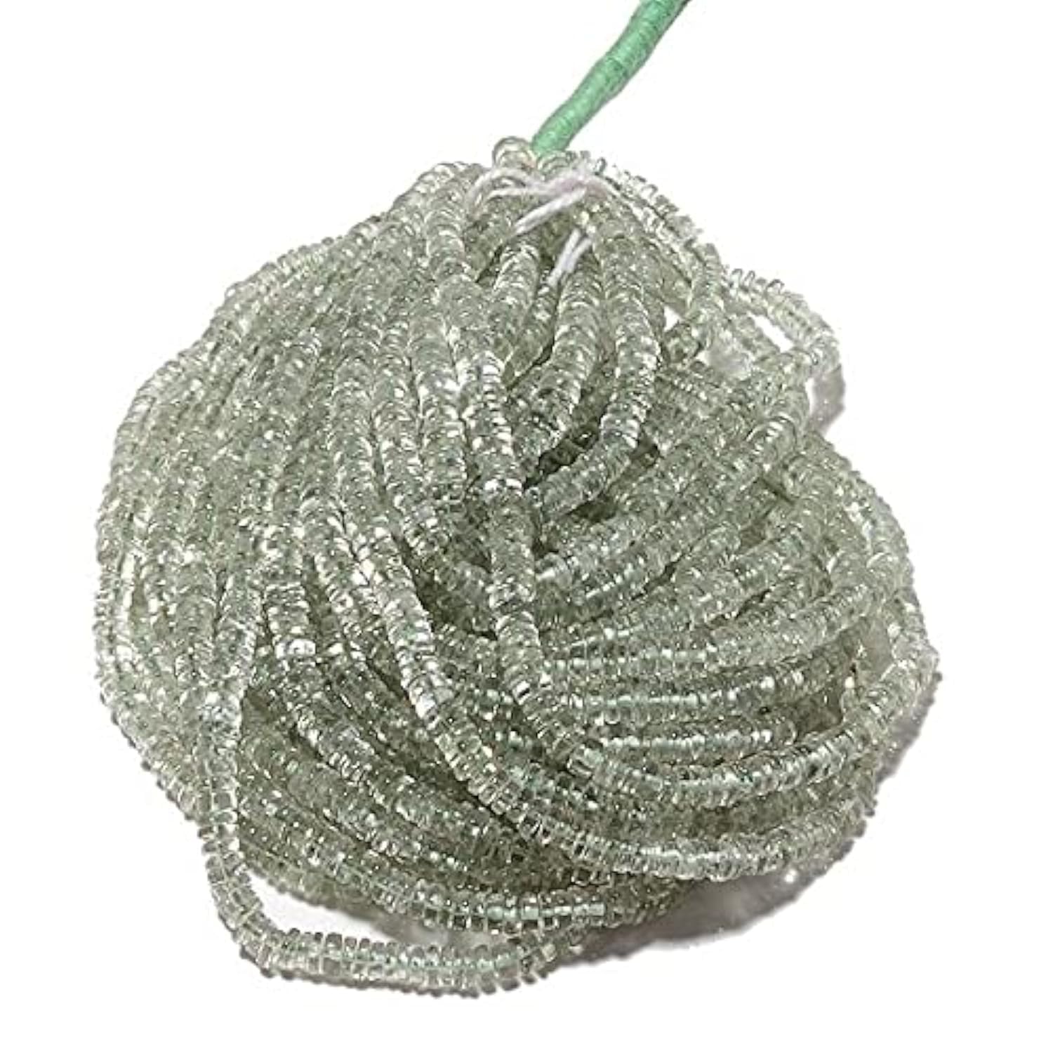 Améthyste verte heishi perles de 5mm en fil de 16 pouces pour bijoux DIY