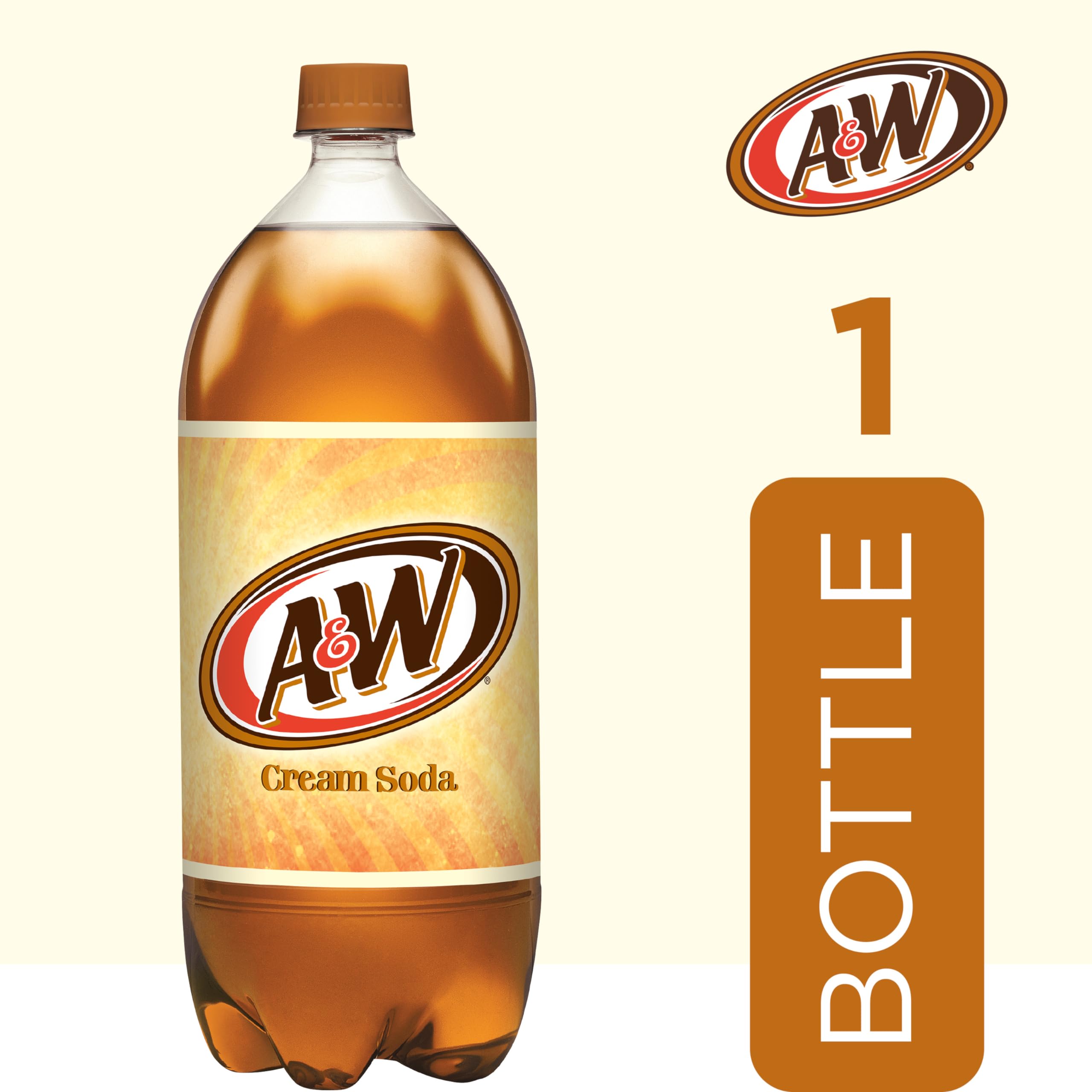 A W Cream Soda 2 L bottle — view 4