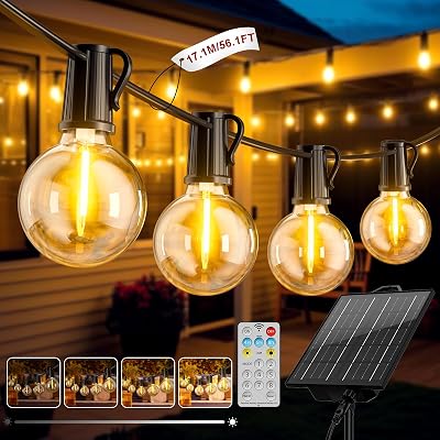 FIFlying Guirnaldas Luces Exterior Solar 17,1M
