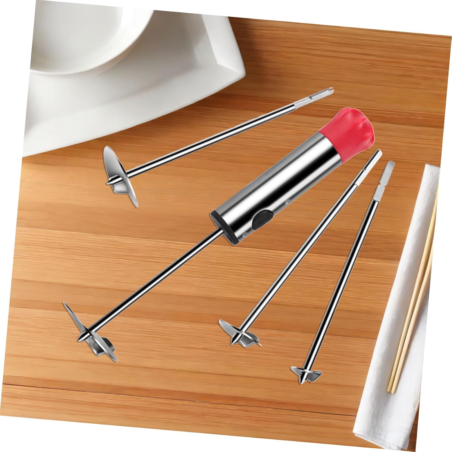1set Stainless Steel Fruit Coring Tool Ergonomic Vegetable Remover Drill for Removal Kitchen Gadget for