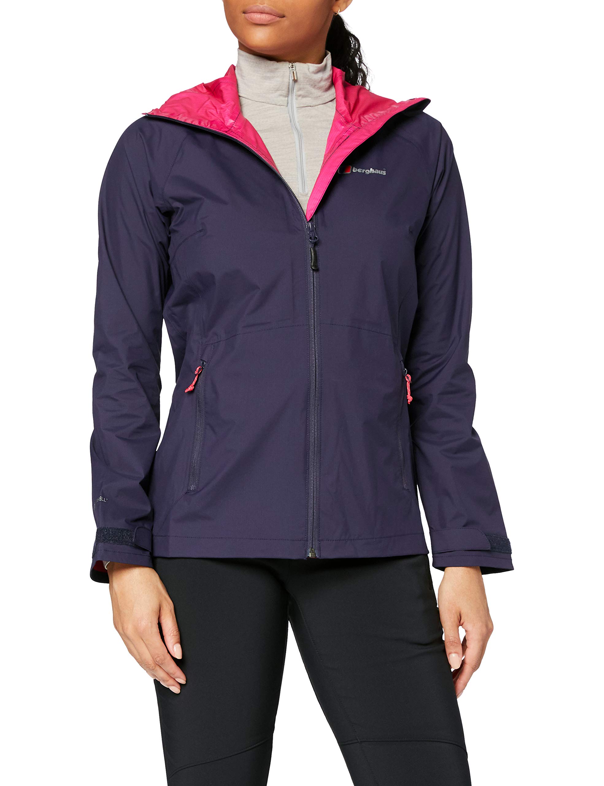 Berghaus Women's Deluge Pro Waterproof Jacket, (Evening Blue), 8