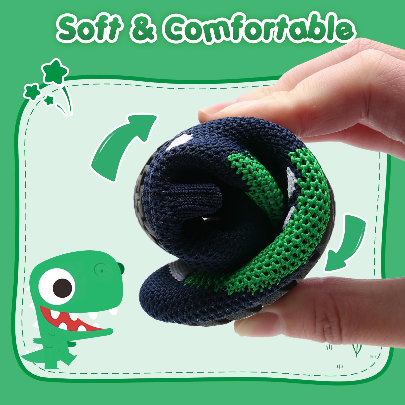 WateLves Pantofole per Bambini Unisex Scarpe a Magli Antiscivolo Ciabatte da Casa per danno la sensazione di camminare a piedi nudi Antiscivolo & Leggero