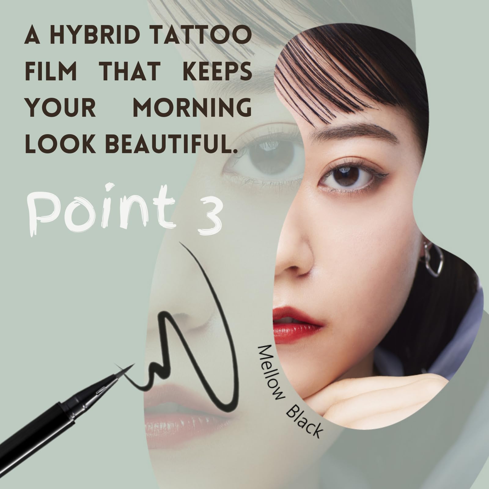 K-Palette 1DAY TATTOO Liquid Eyeliner 01 Mellow Black 0.67ml, 0.67 ml (Pack of 1) - Image 4