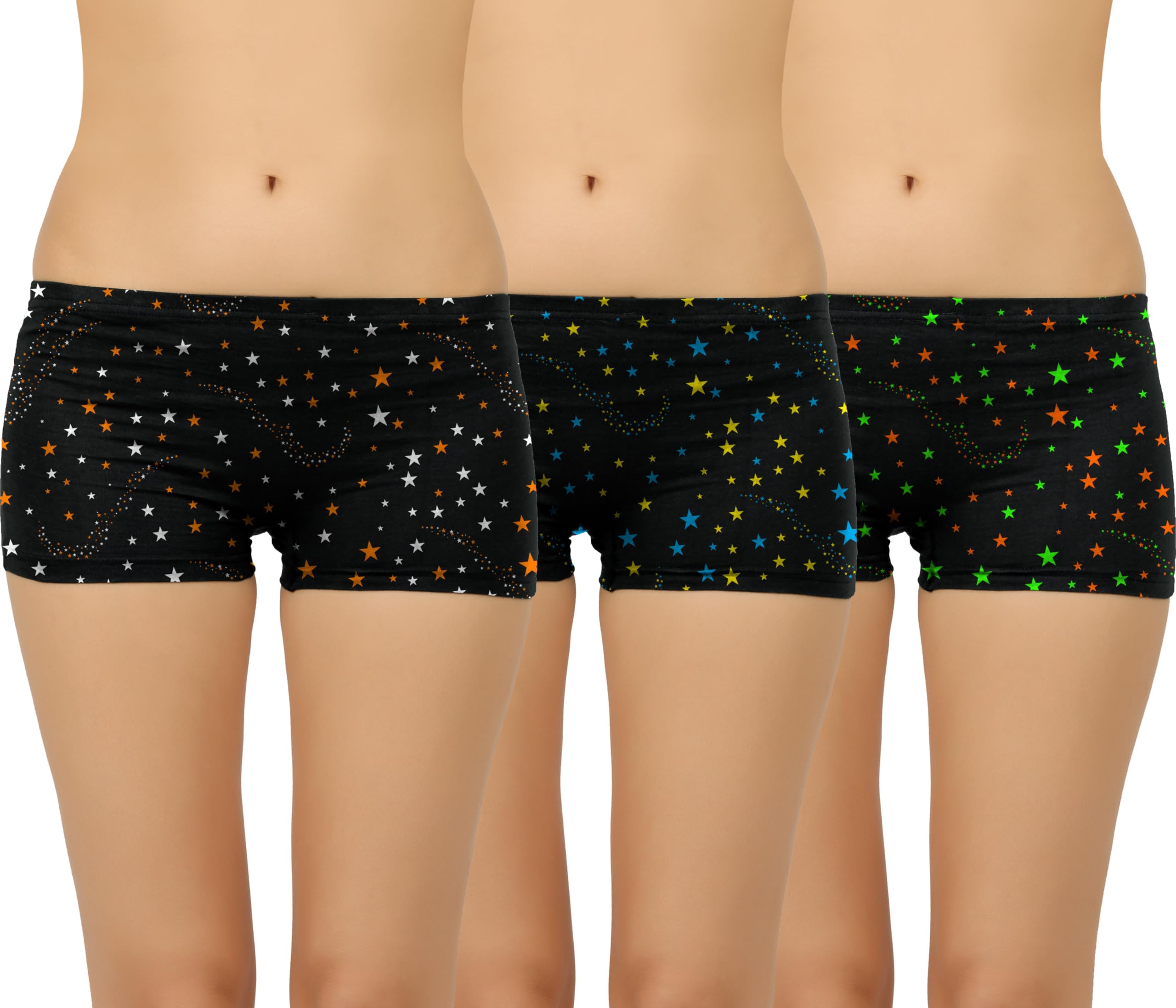 Women Regular Cotton Printed Boyshorts/Panty (Pack of 3)-image-23