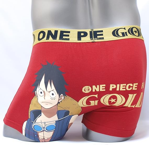 Amazon ボクサーパンツ メンズ One Piece ワンピース ルフィ パネル柄 赤金 M 赤金 ボクサー 通販