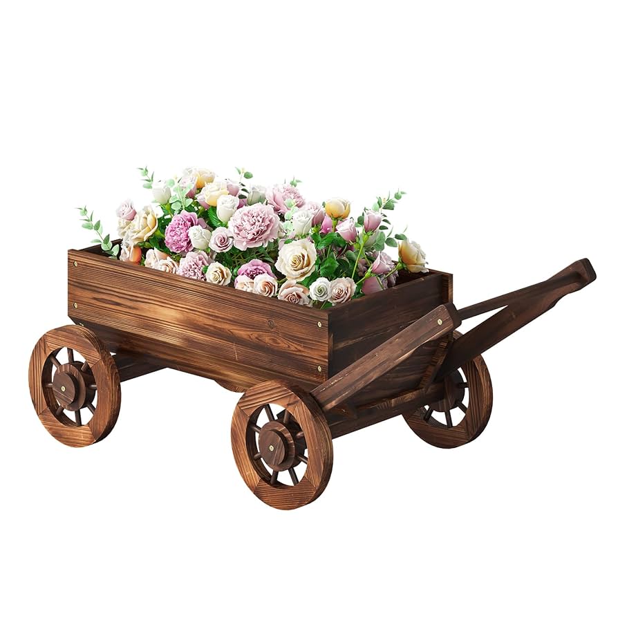 【専用】ペンタス　トゥインクルスター① 3号プラポット、その他 Amazon.com : PULIJIA Wooden Wagon Planter Outdoor Garden