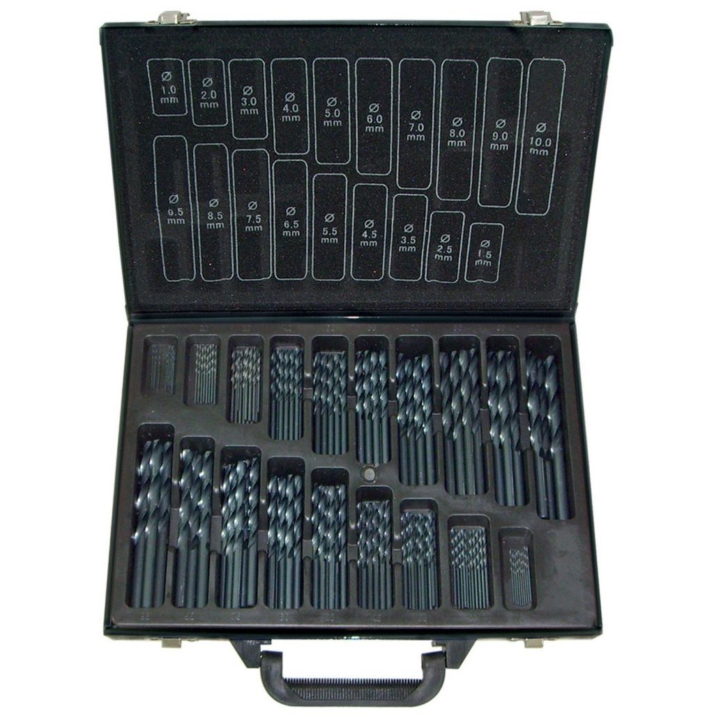 Forets HSS en valise de 170 pièces pour éviter la casse et le bourrage dans le métal