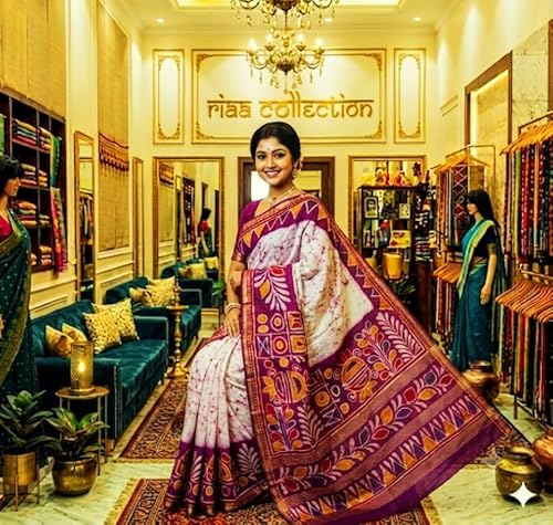 Generic maroon pure silk saree in pure silk – image 2