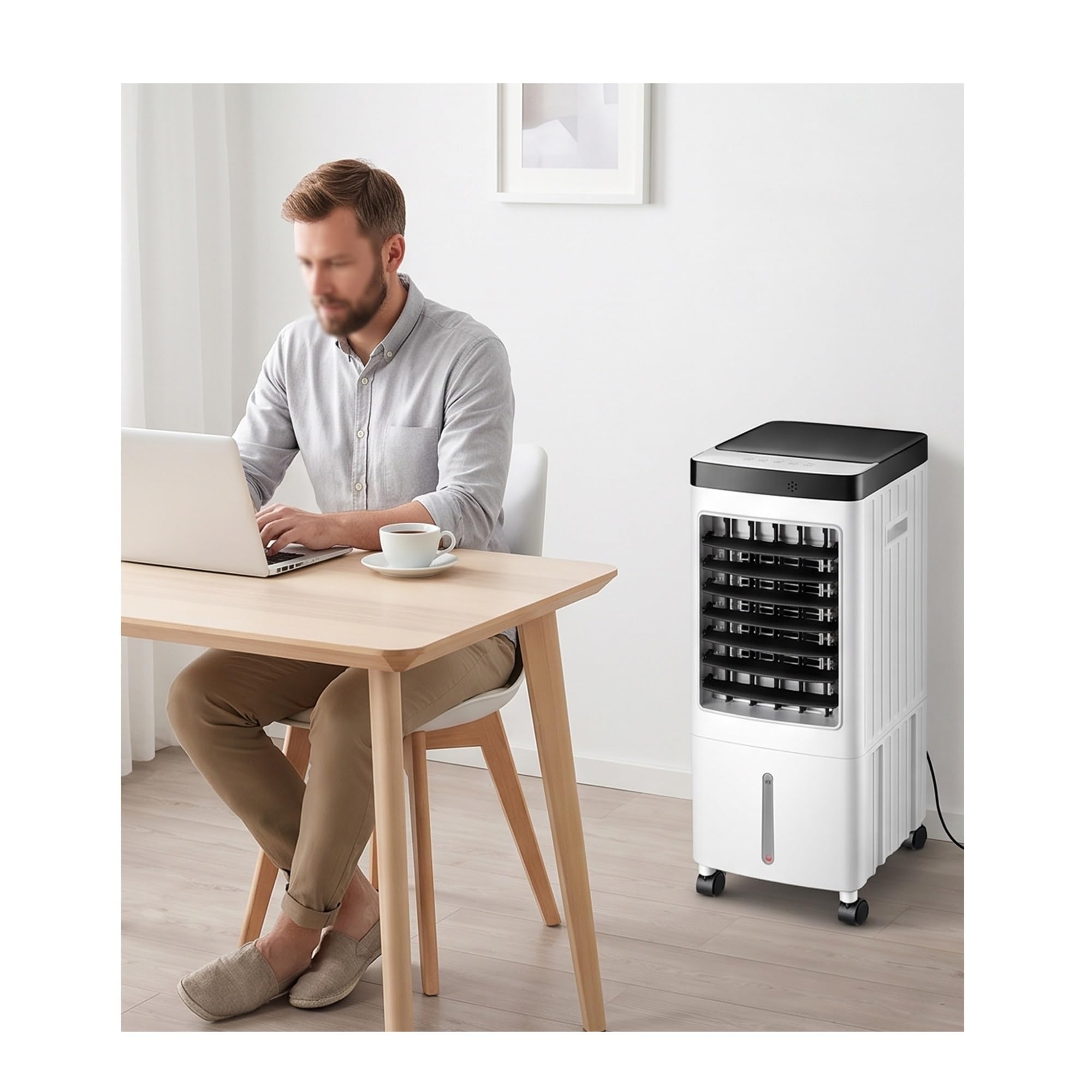 Qweasdf 10L Windowless Swamp Cooler Portable Ac，Quiet Windowless Swamp Cooler