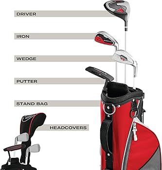 Wilson Profile JGI Junior Kids Complete Golf Set - Small, Red