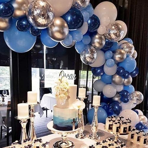 Miniatura 7 de Globos redondos grandes de 36 pulgadas, paquete de 10 globos gigantes gruesos de color azul claro para sesiones de fotos, bodas, baby shower,