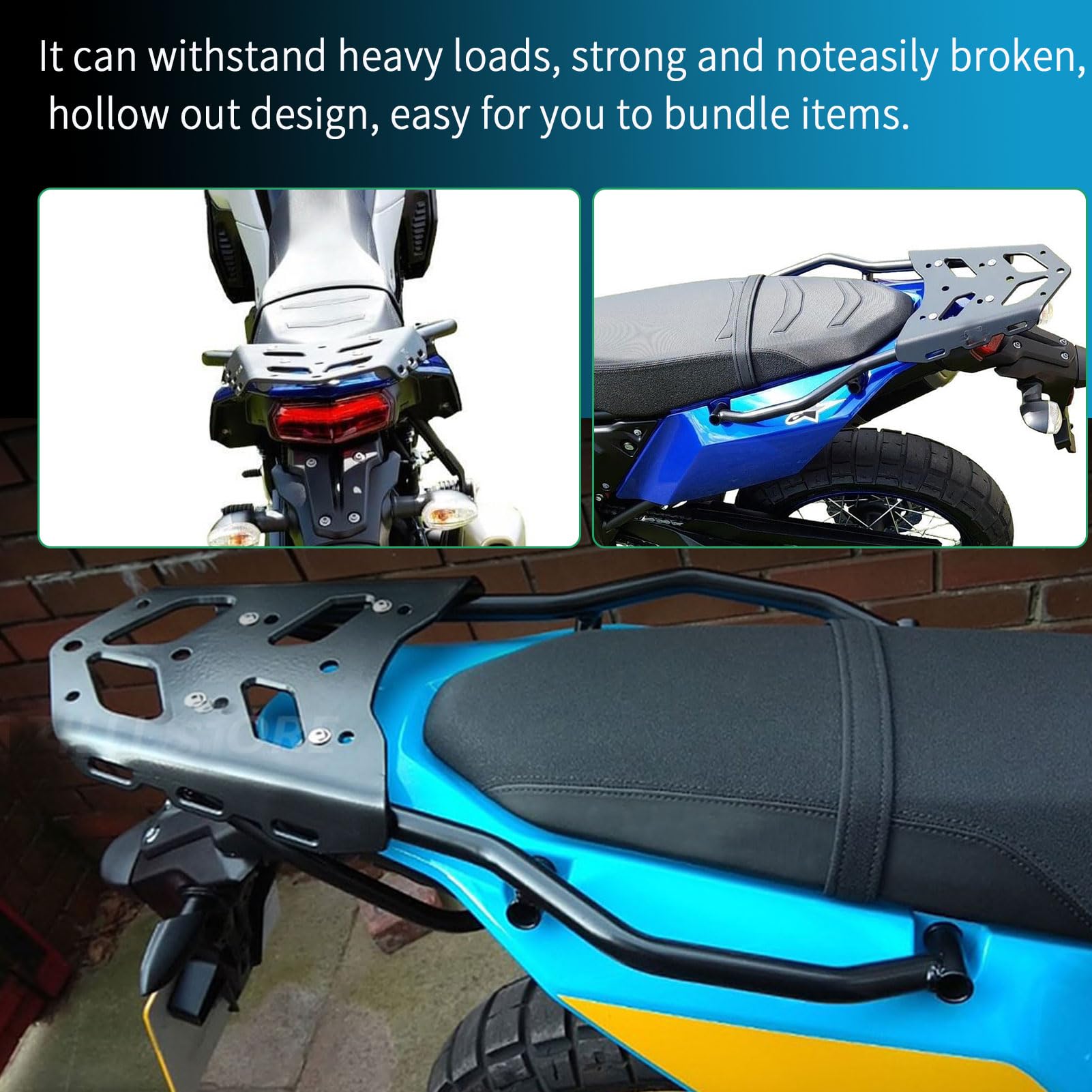 Soporte para portaequipajes Trasero para Motocicletas compatibles con Tenere 700 XTZ700 XTZ690 XTZ 700 XTZ 690 Accesorios 2019-2024