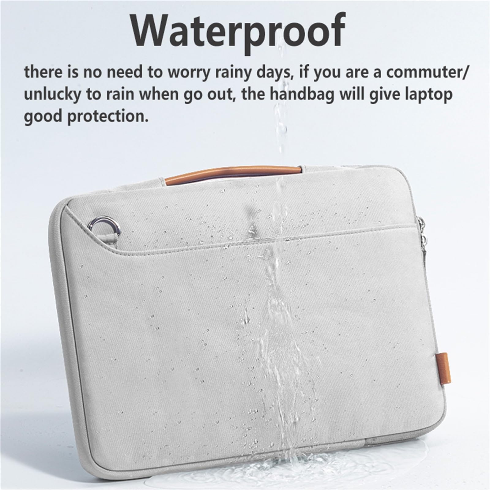 Funda para Tablet Bolso de Hombro a Prueba de Golpes for Tableta, Funda portátil con Cremallera for Tableta para Hombres Y Mujeres(Gray Shoulder Bag)