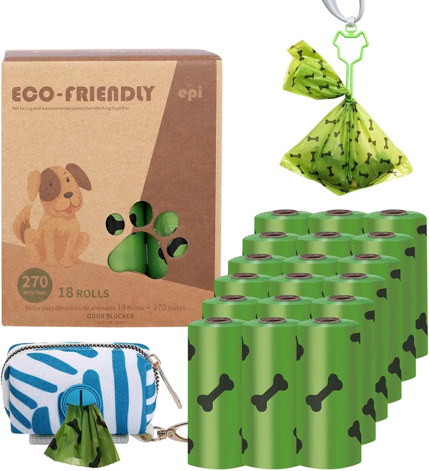 Menglo Poop Bags for Dog Bags,Extra Thick Strong 100 Leak Proof Biodegradable
