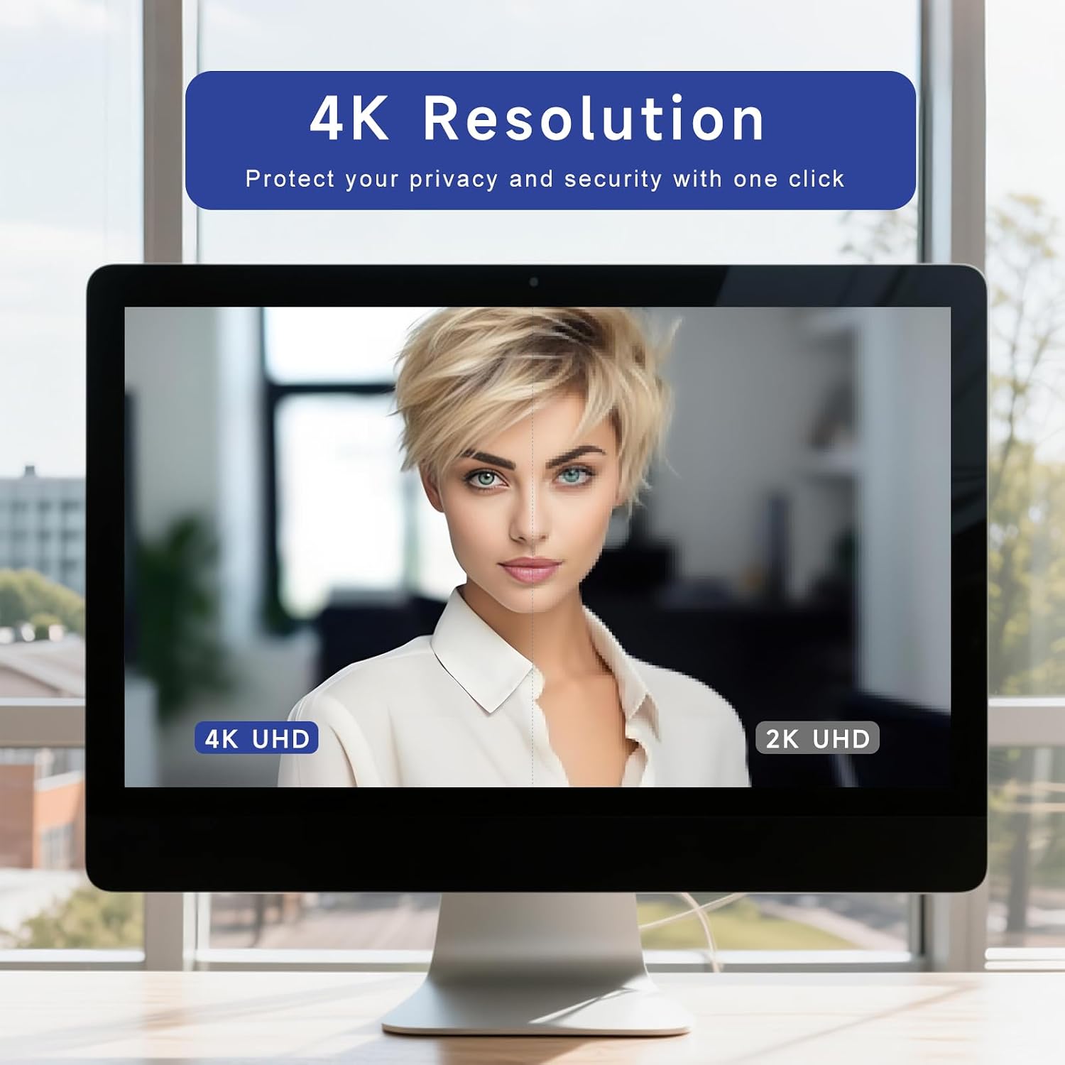 1080P Webcam for PC - PC Camera Webcam 1080P, Desktop Computer Web cam with Privacy Shutter and Tripod Autofocus, Dual Noise-USB Plug&Play,Cancelling Mics,Auto Light Correction