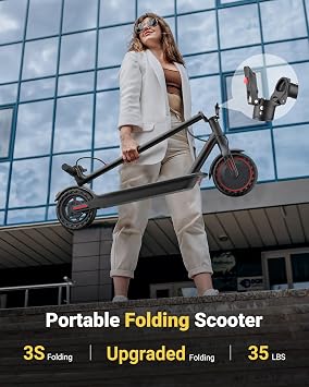 MAXSHOT Electric Scooter for Adults, 8.5/10/14 Tires, 19/22Mph, 350W/500W Motor, 21-28 Miles Range, Folding E-Scooter with Dual Suspension,APP Contro