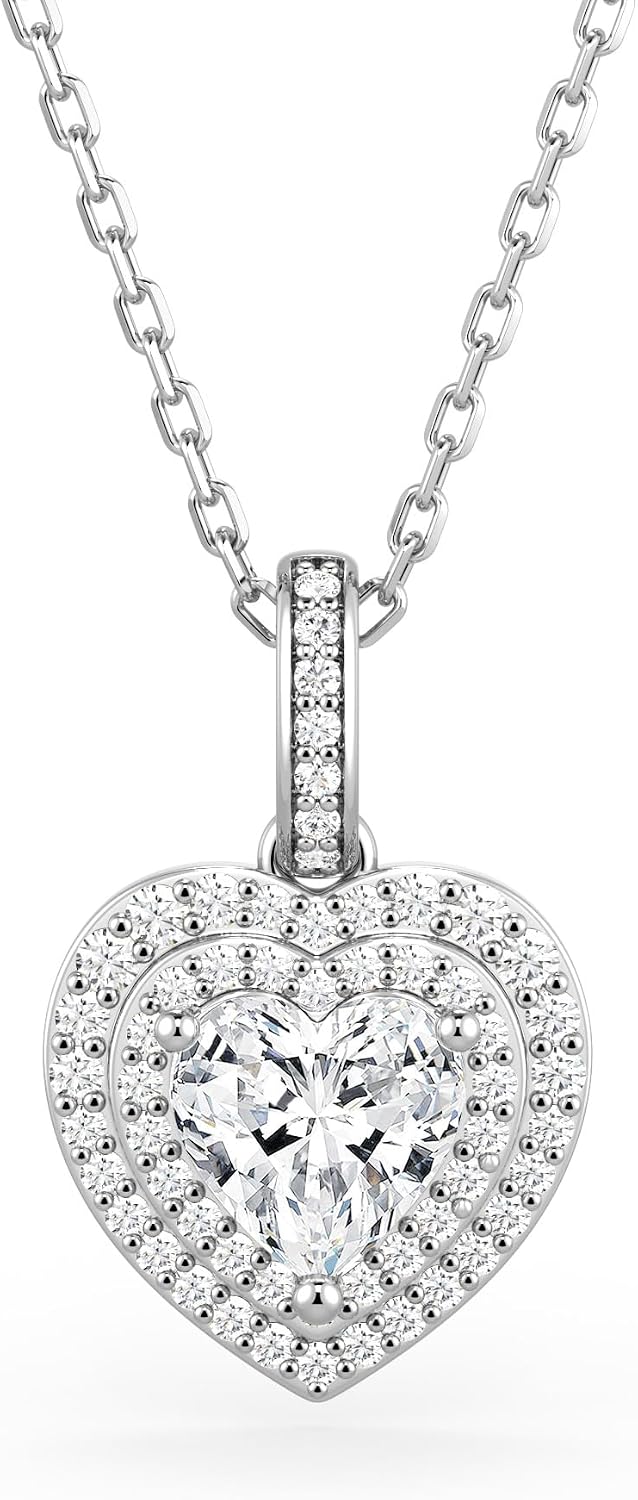 MSBLUE® IGI-Certified 1.2 CT Heart Cut Moissanite Pendant Necklace