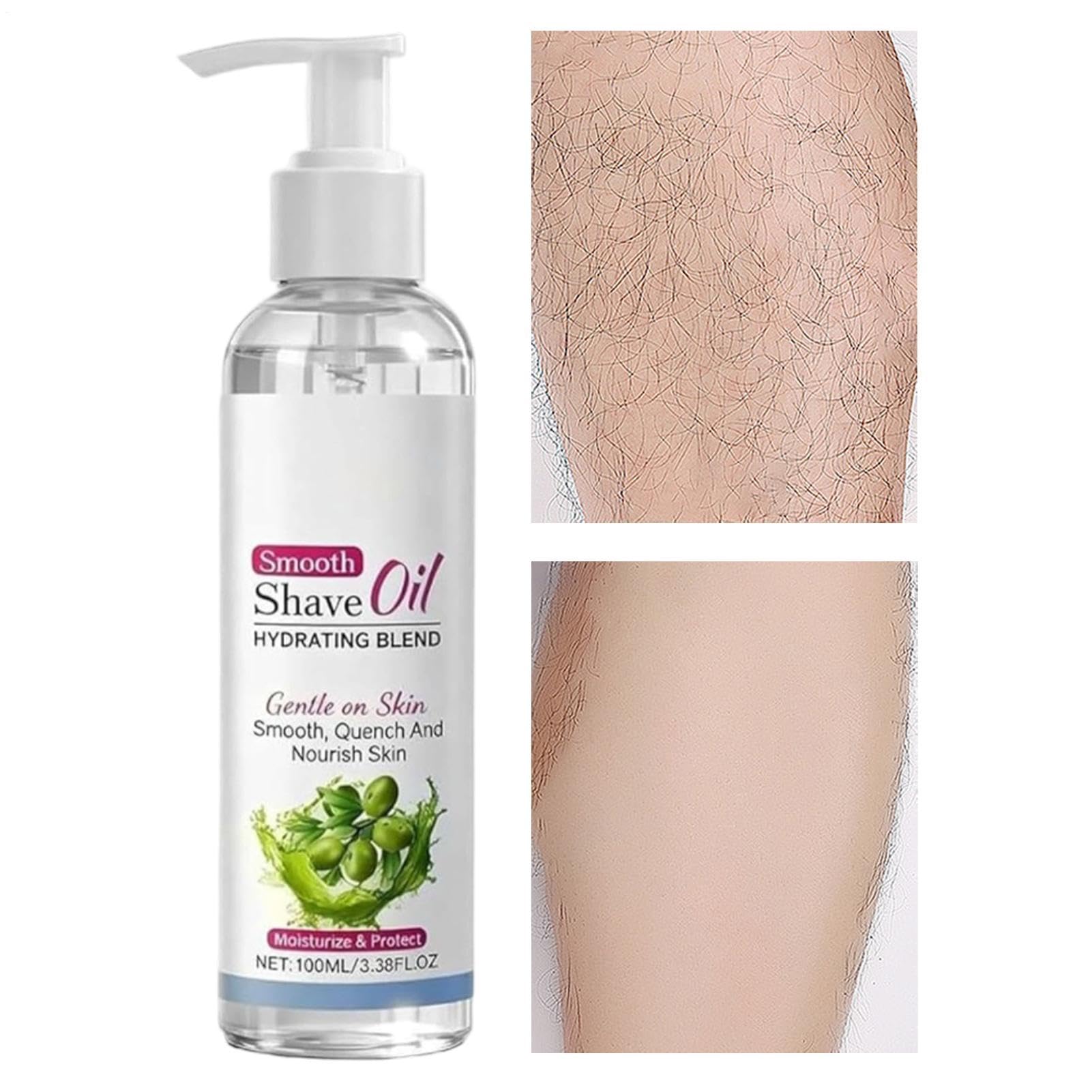Smooth Shaving Oil, Gentle Hydration Skin Oil, 100ml Non Greasy Care with Soft Glide, Lightweight Shaving Extract, Soothing Ampoule with Silky Finish, Personal Care for Daily Grooming