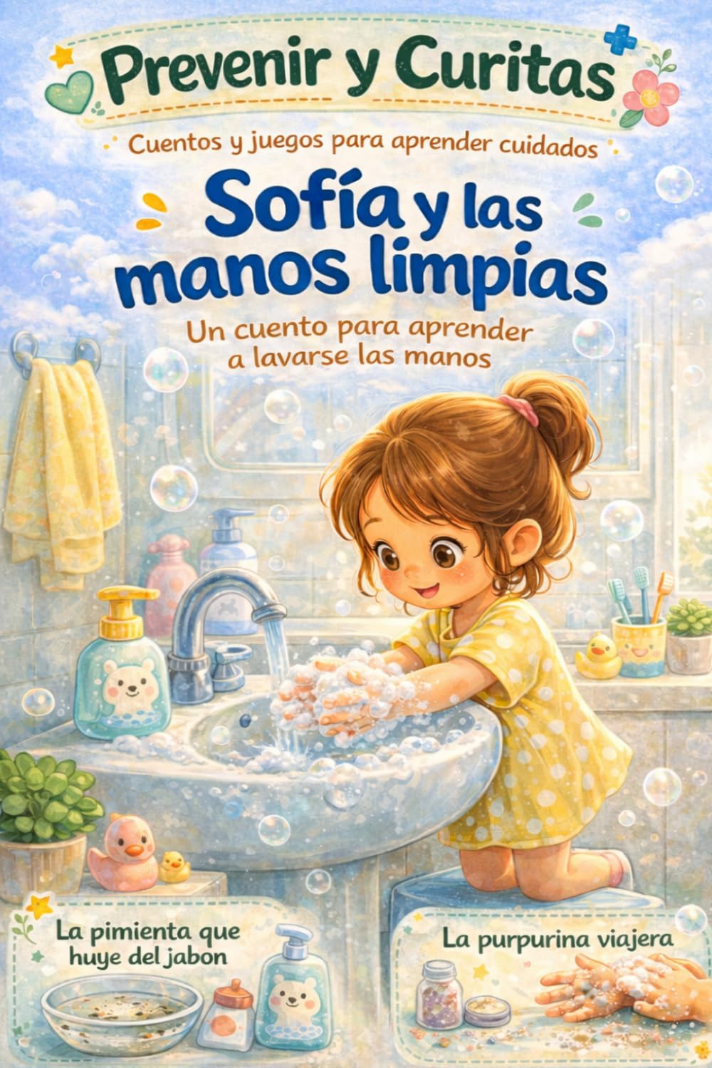 Sofía y las manos limpias: Un cuento para aprender a lavarse las manos (Prevenir y Curitas. Cuentos y juegos para aprender cuidados.)