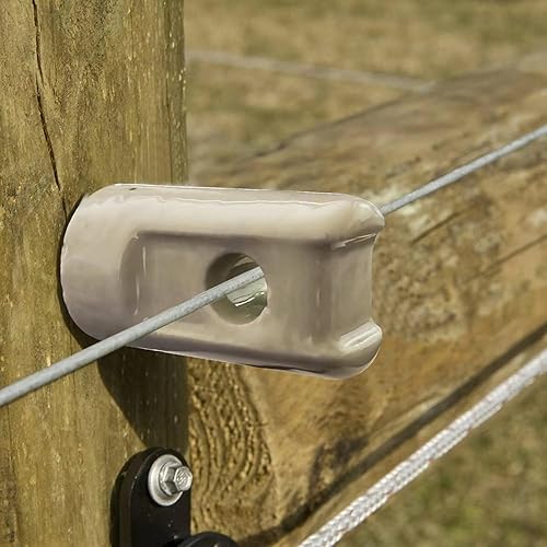 Miniatura 3 de Aislador eléctrico de porcelana para cerca, aislador de tornillo de retardo de porcelana, paquete de 12 (12 aisladores de tornillo de retardo de