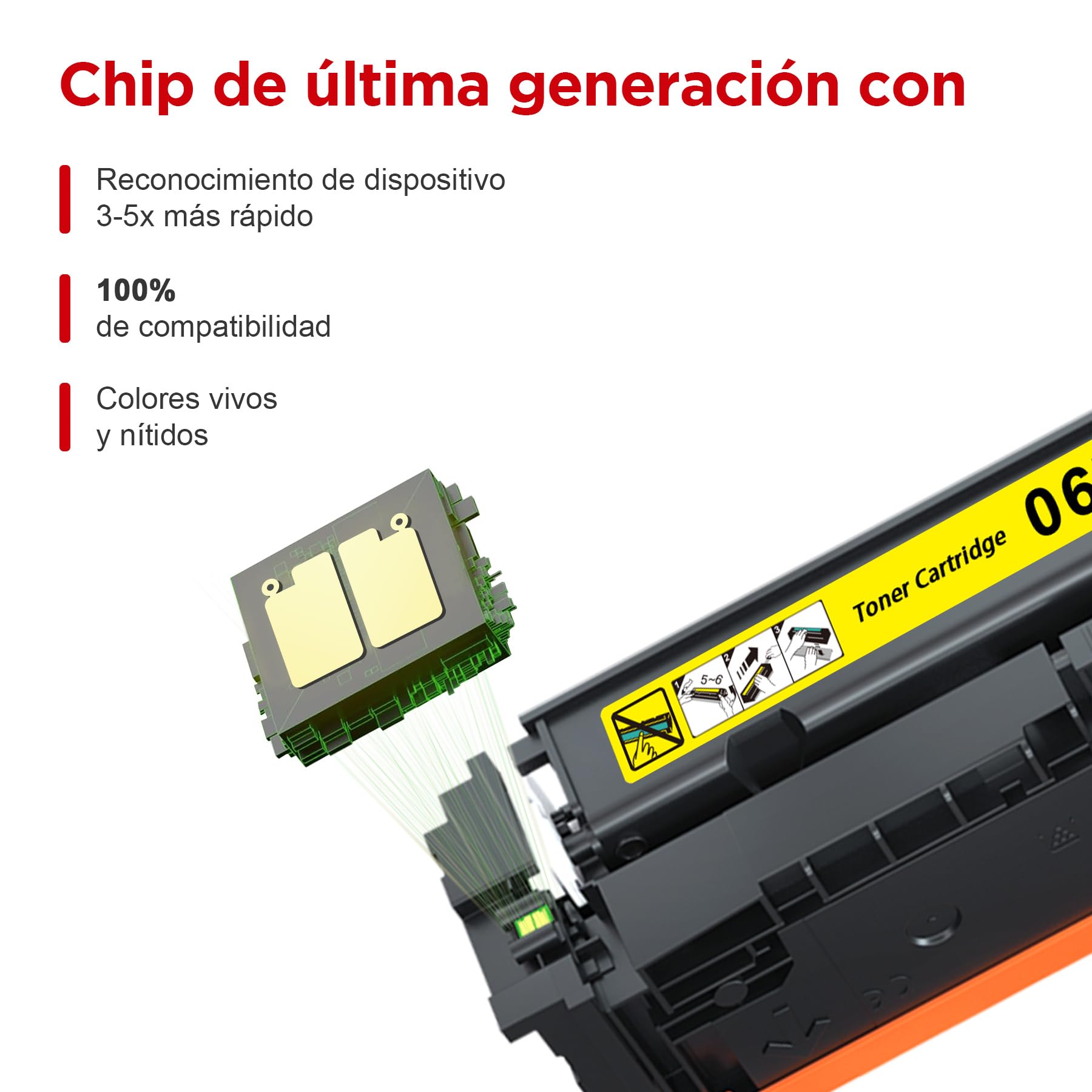 AUMOK 067H MF657Cdw Toner Compatibles para Canon 067 067H MF655Cdw MF651Cw | 4-Pack para Canon i-SENSYS MF657Cdw MF655Cdw MF651Cw LBP631Cw LBP632Cdw LBP633Cdw MF656Cdw MF653Cdw MF654Cdw