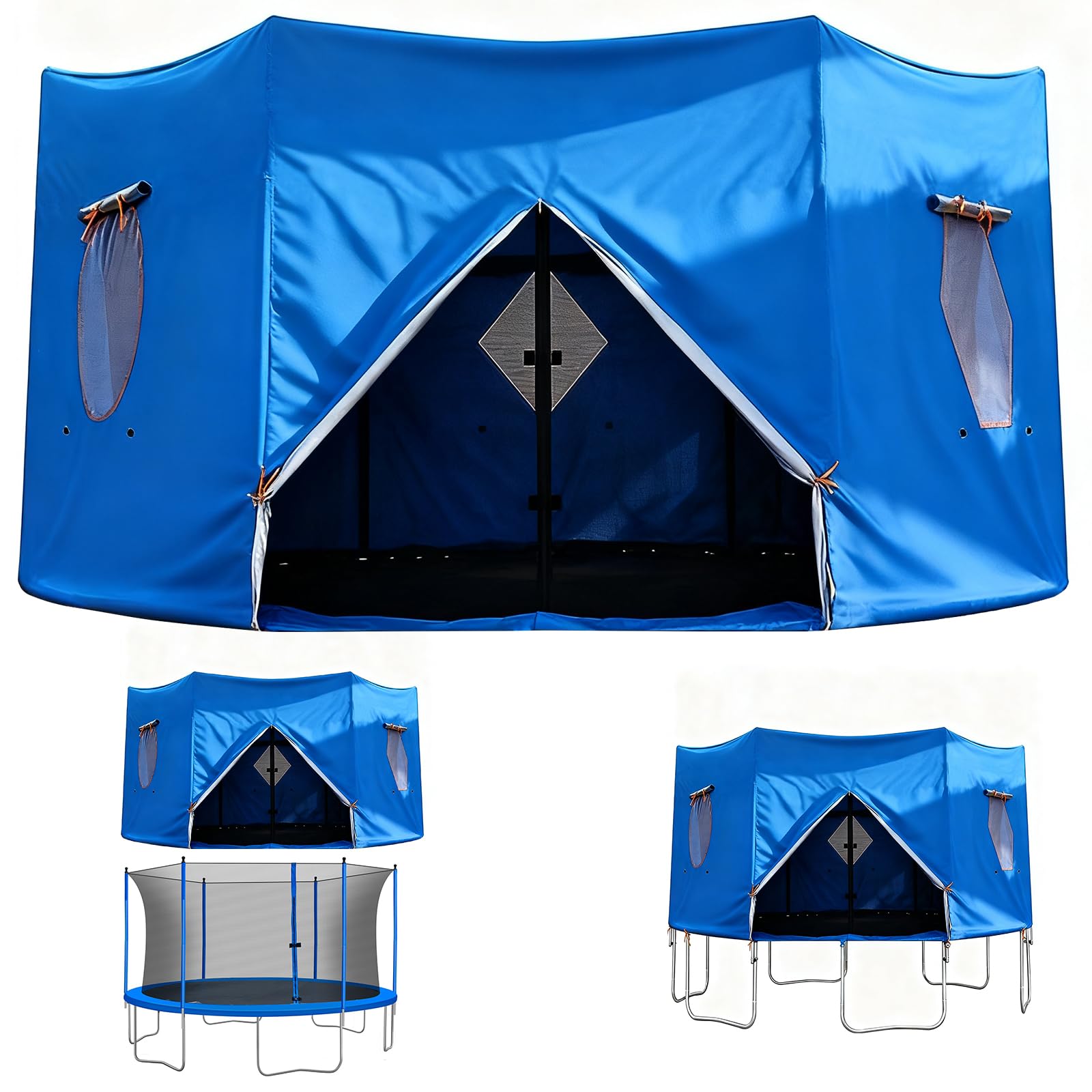 12FT Trampoline Tent for Trampolines with 6 Upright Poles