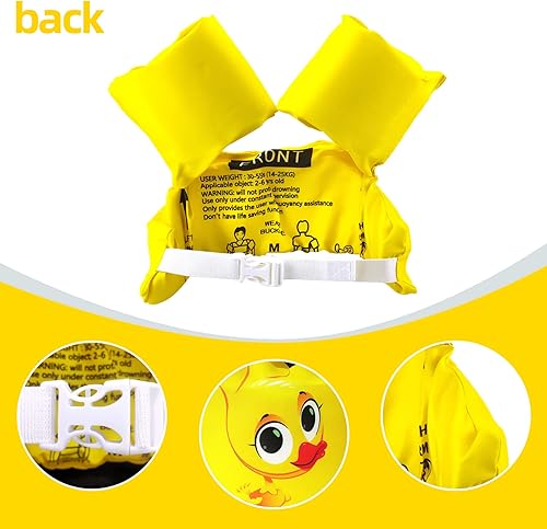 Miniatura 8 de Chaleco de nataciónflotadores para niños  Aprende a nadar para niños pequeños de 30 a 55 libras