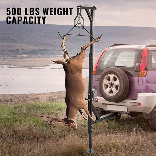 Miniatura 2 de VEVOR Polipasto de ciervo montado en enganche