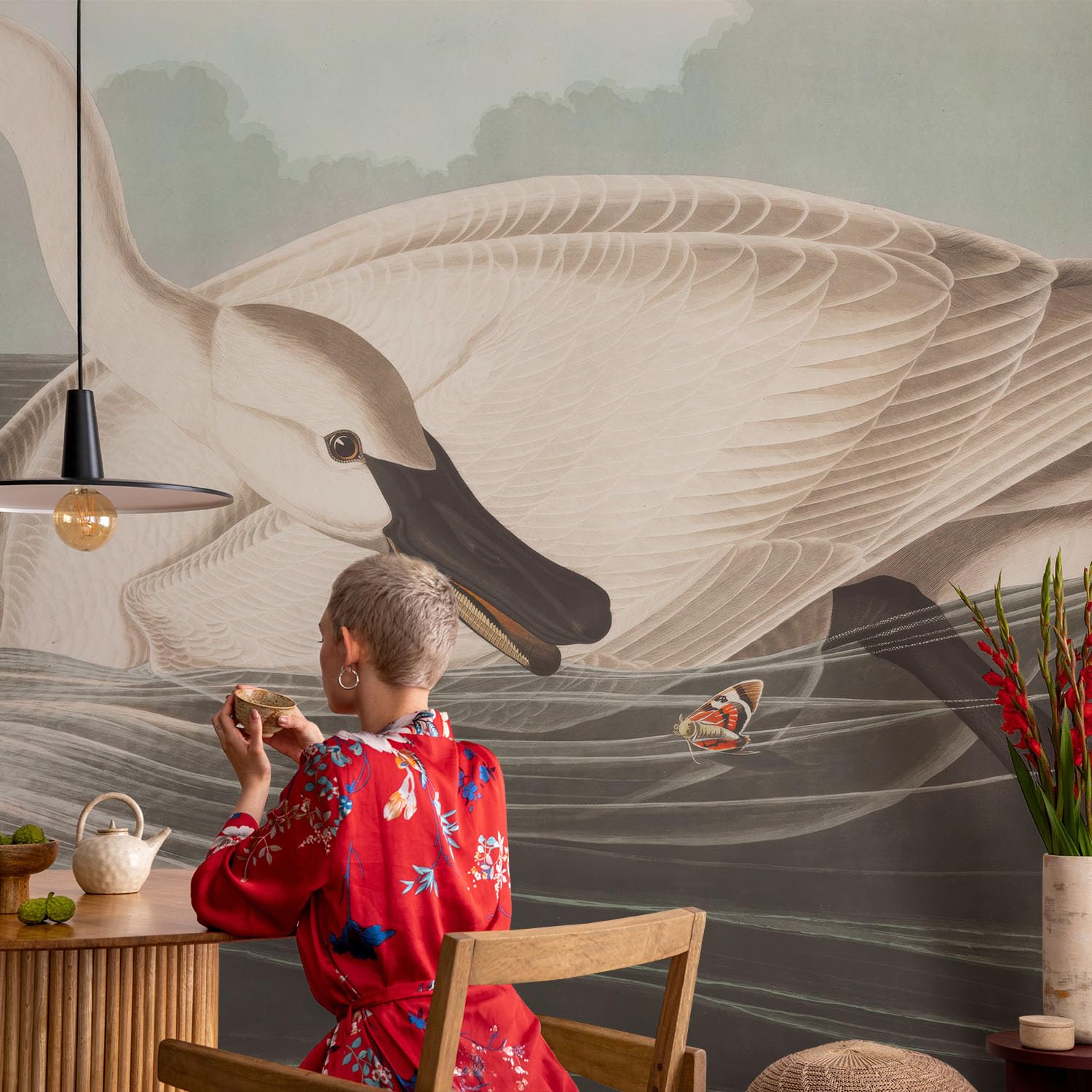 Papel Pintado Textil 416x254 cm Armonía de la naturaleza