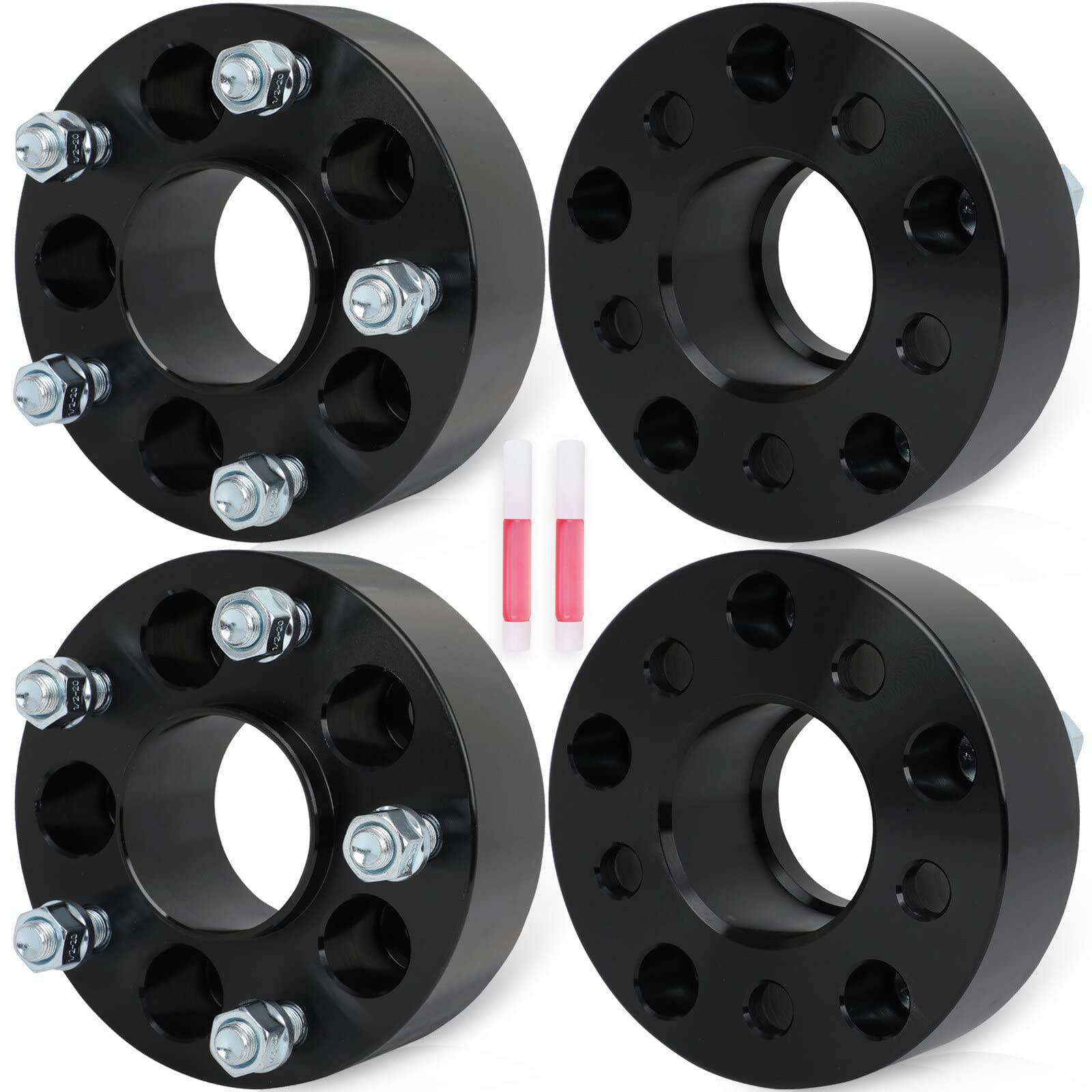 Photo 1 of ECCPP 4 PCS 5x4.5 to 5x5 Wheel Adapters Hub Centric 2" 5 Lug 1/2" 71.5mm hub bore Compatible with for Cherokee 1984-2001 |for Wrangler 2007-2011 (Wheels 5x5 Bolt Pattern) 2 inch