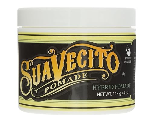 Suavecito Pomada híbrida de 4 onzas, 1 paquete, pomada para el cabello para hombres, fórmula híbrida de agua y aceite de fijación media de alto