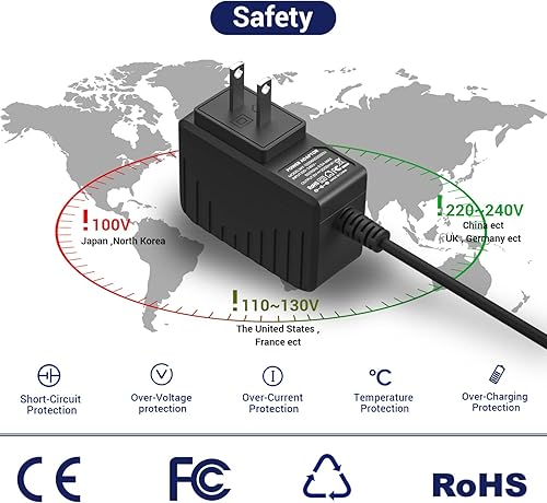 Miniatura 6 de Adaptador de corriente de 6 V 2 A CC para ProForm Elíptica LEEX Series 480 490 500 390 395 510EX 400 700 Cardio Cross Trainer cable de cargador de