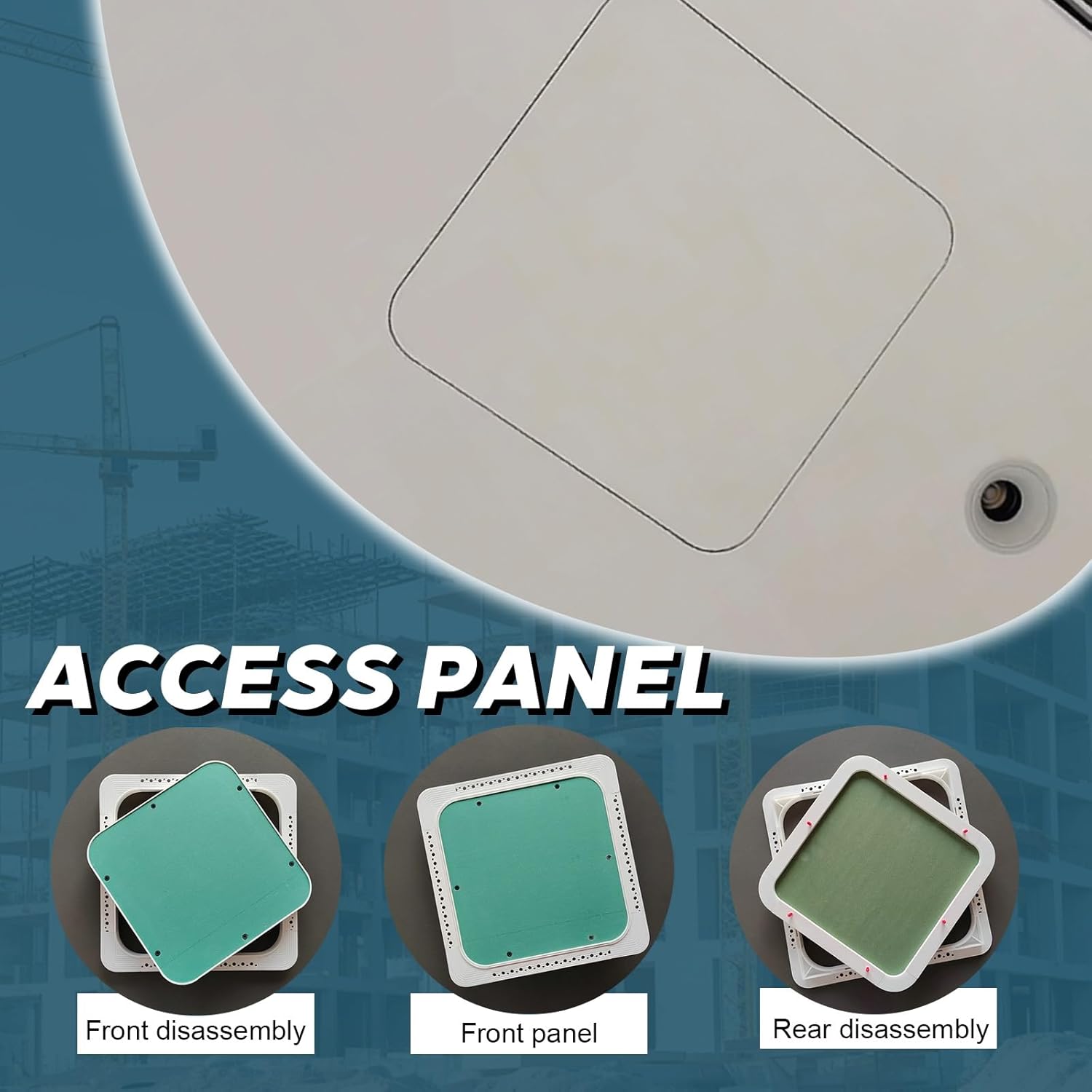 Ceiling Wall Access Panel for Drywall,Magnetic Push Open Fireproof Design Flush-Mounted Plaster Recessed Panel,Easy to Install,Used for Decoration of Hidden Lines and Pipes