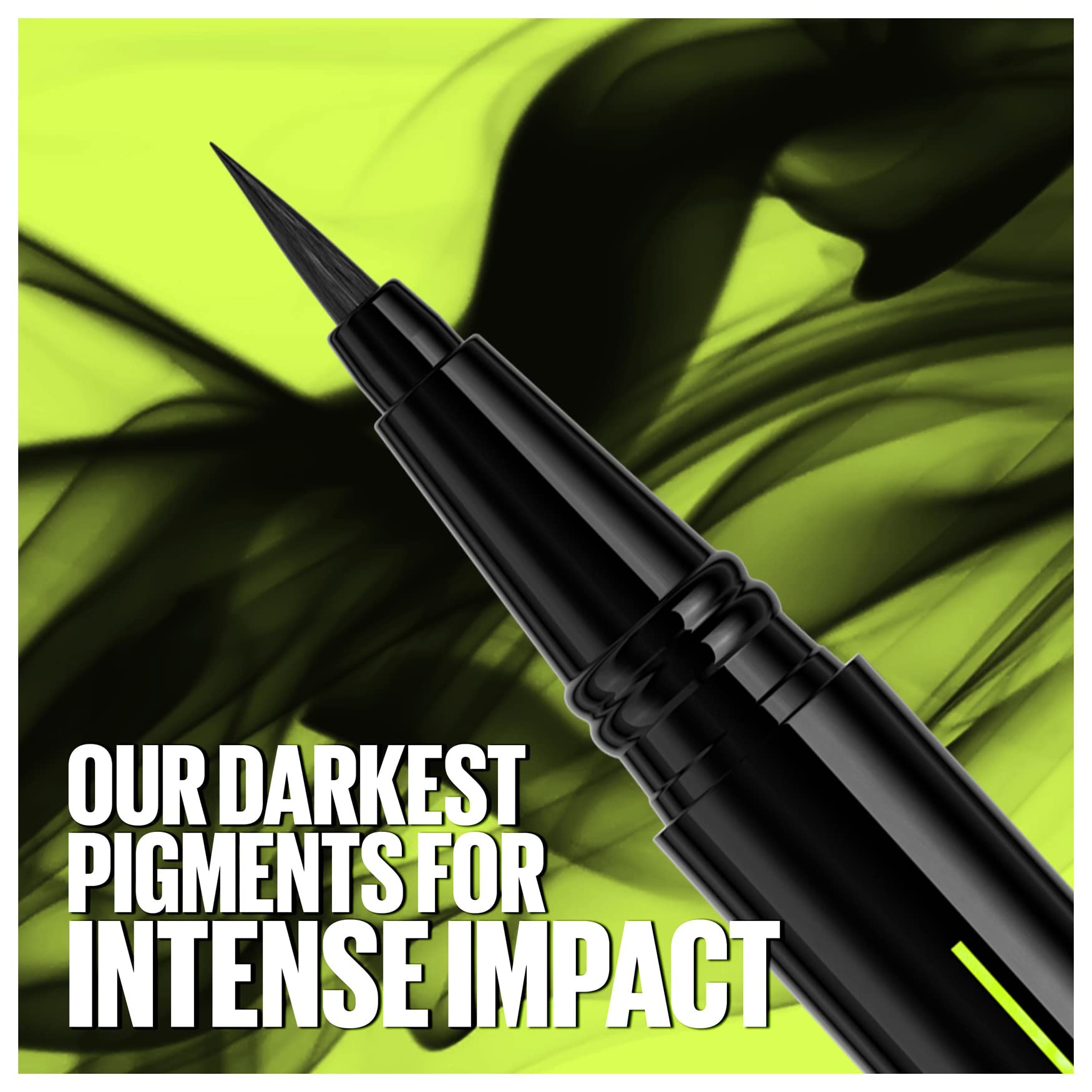Maybelline Pen Eyeliner, Waterproof, Brush Tip Liner, Precise Lines, Tattoo Impact, Up to 24h Wear, Tattoo Liner Ink, Jet Black - Image 4