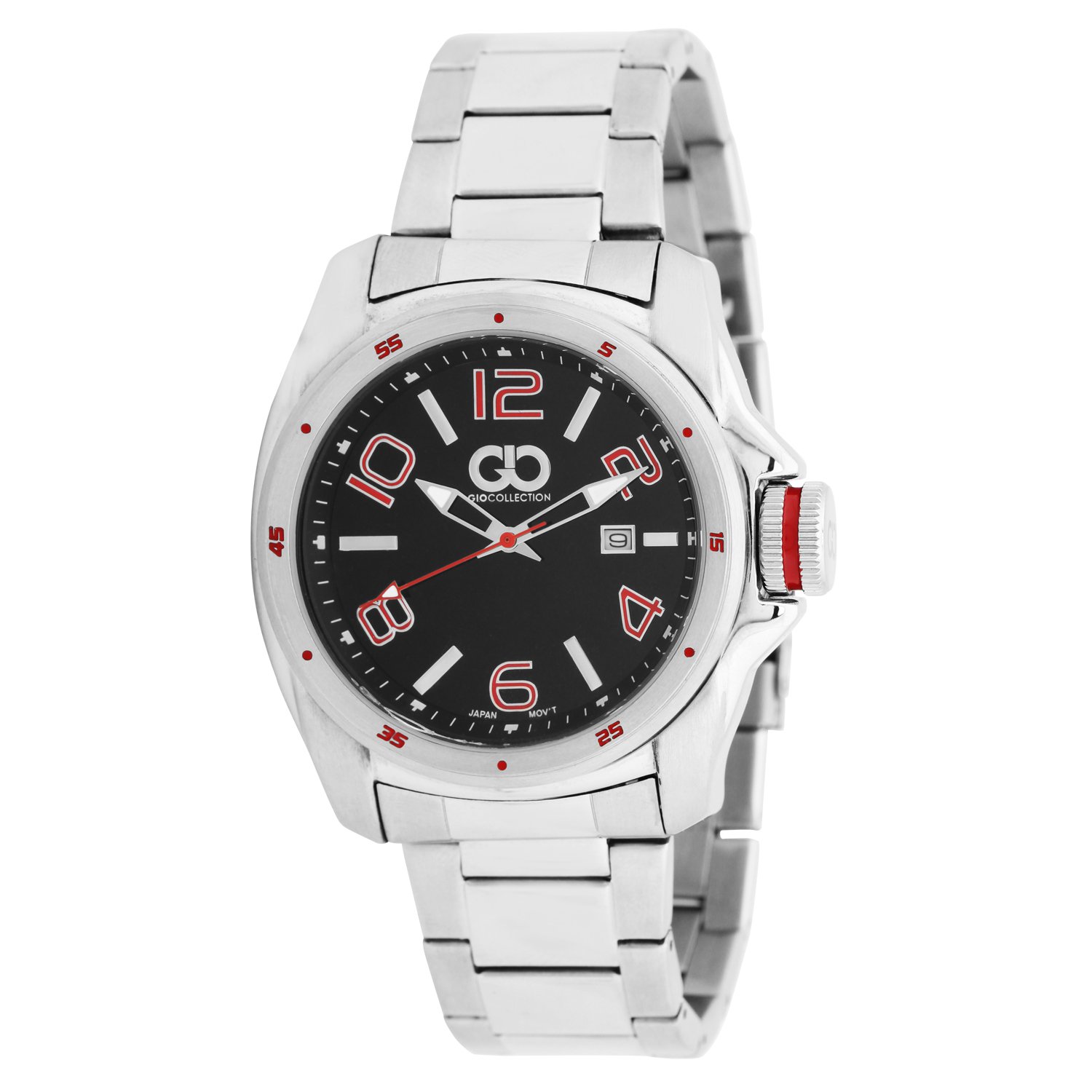 Gio Collection Analog Black Dial Mens Watch - G0069-22 (B01G3P2KB2) Amazon Price History, Amazon Price Tracker