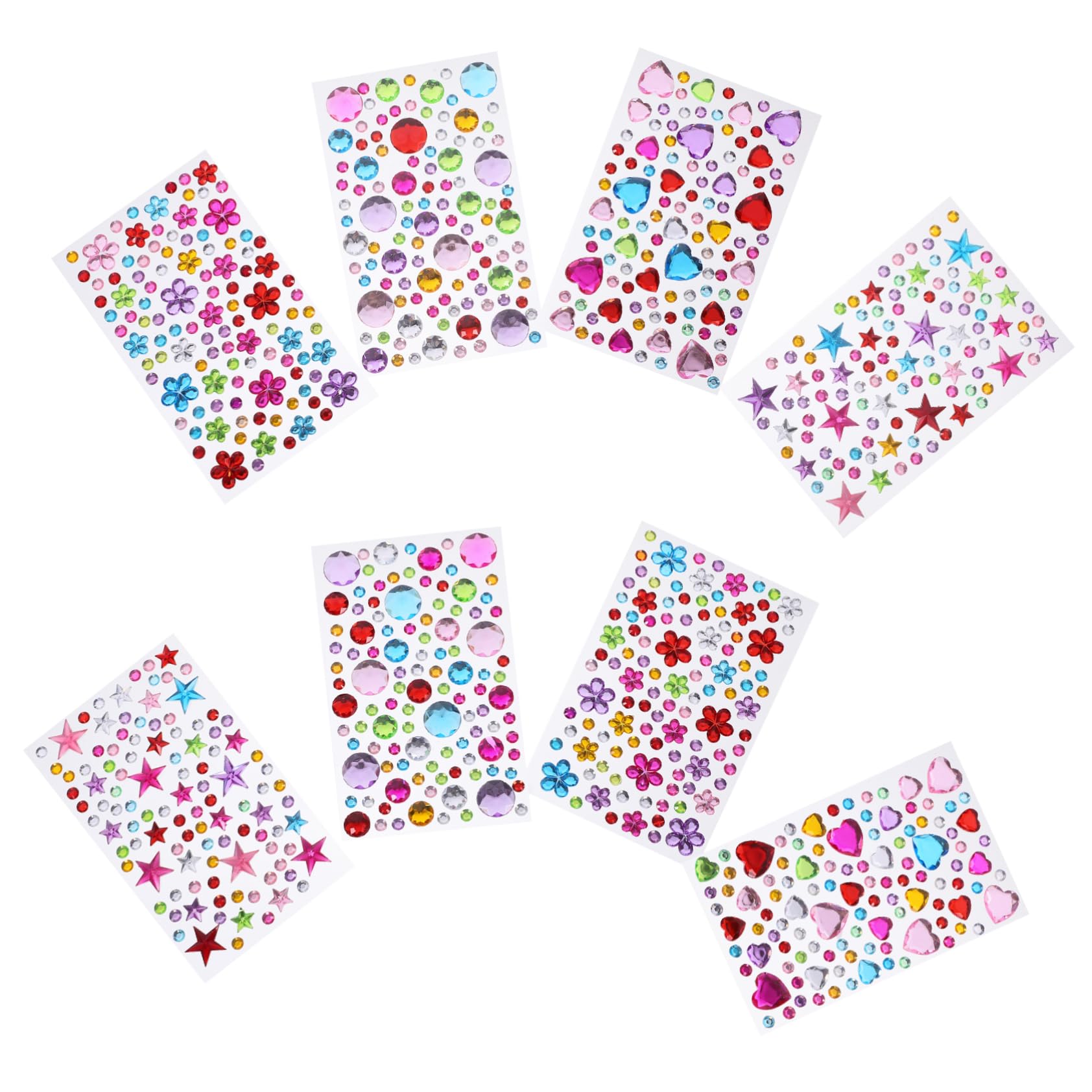 NUOBESTY 40blätter Selbstklebende Strasssteine Für Gesicht Glitzer-juwelen Für Makeup Nageldekoration Für Partys Karneval Hochzeiten Und Besondere Anlässe Hautfreundliches Material